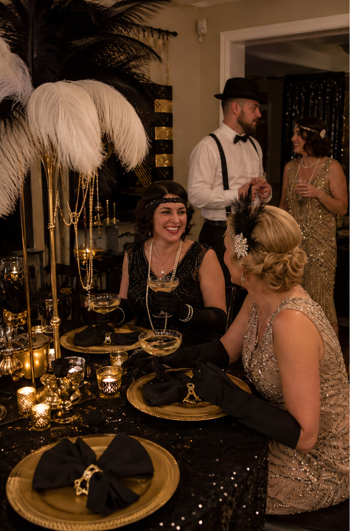 Gatsby-feest in jaren 20-stijl