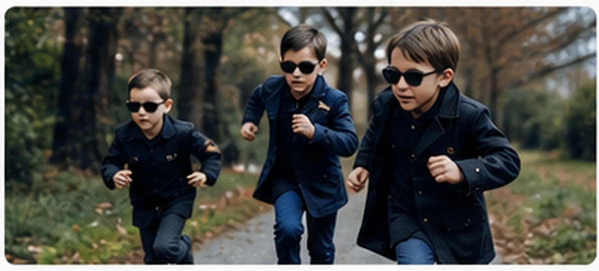 Kinderen buiten tijdens een spionnenmissie